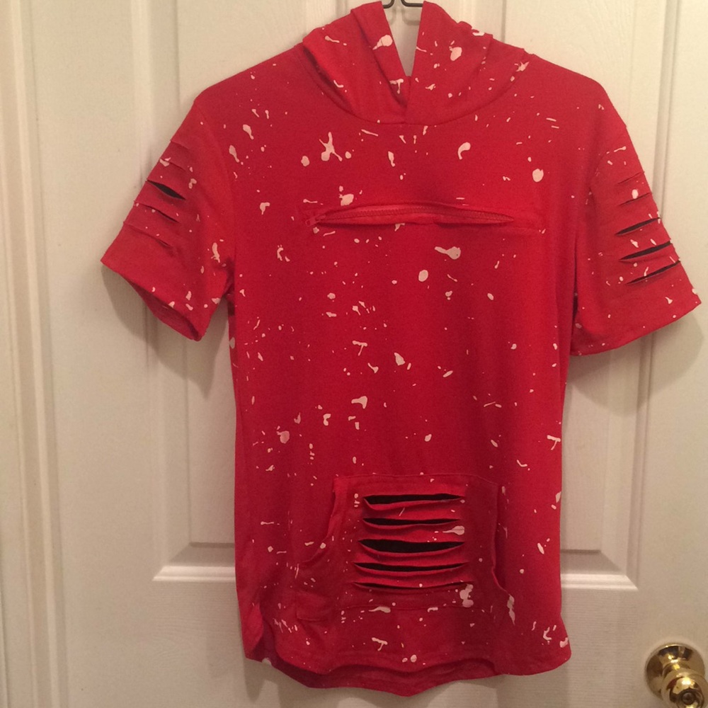 Red Splatter Kids Hoodie